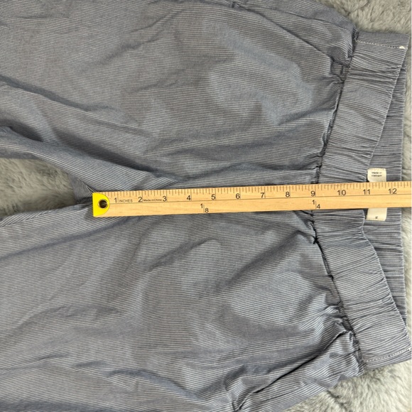 Everlane The Easy Pant Size Medium Organic Cotton Twill Coastal Denim Stripe - Picture 9 of 16